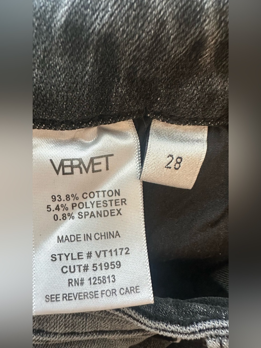 VERVET Thrills High Rise Released Hem Straight Jeans 28 - Picture 2 of 9